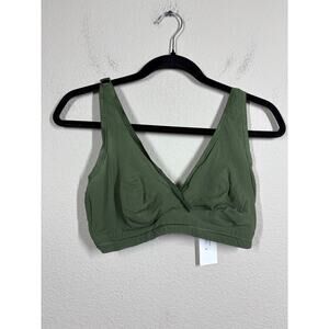 Cosabella Womens Size Medium Soire Curvy Bralette Evergreen Wireless Wide Strap